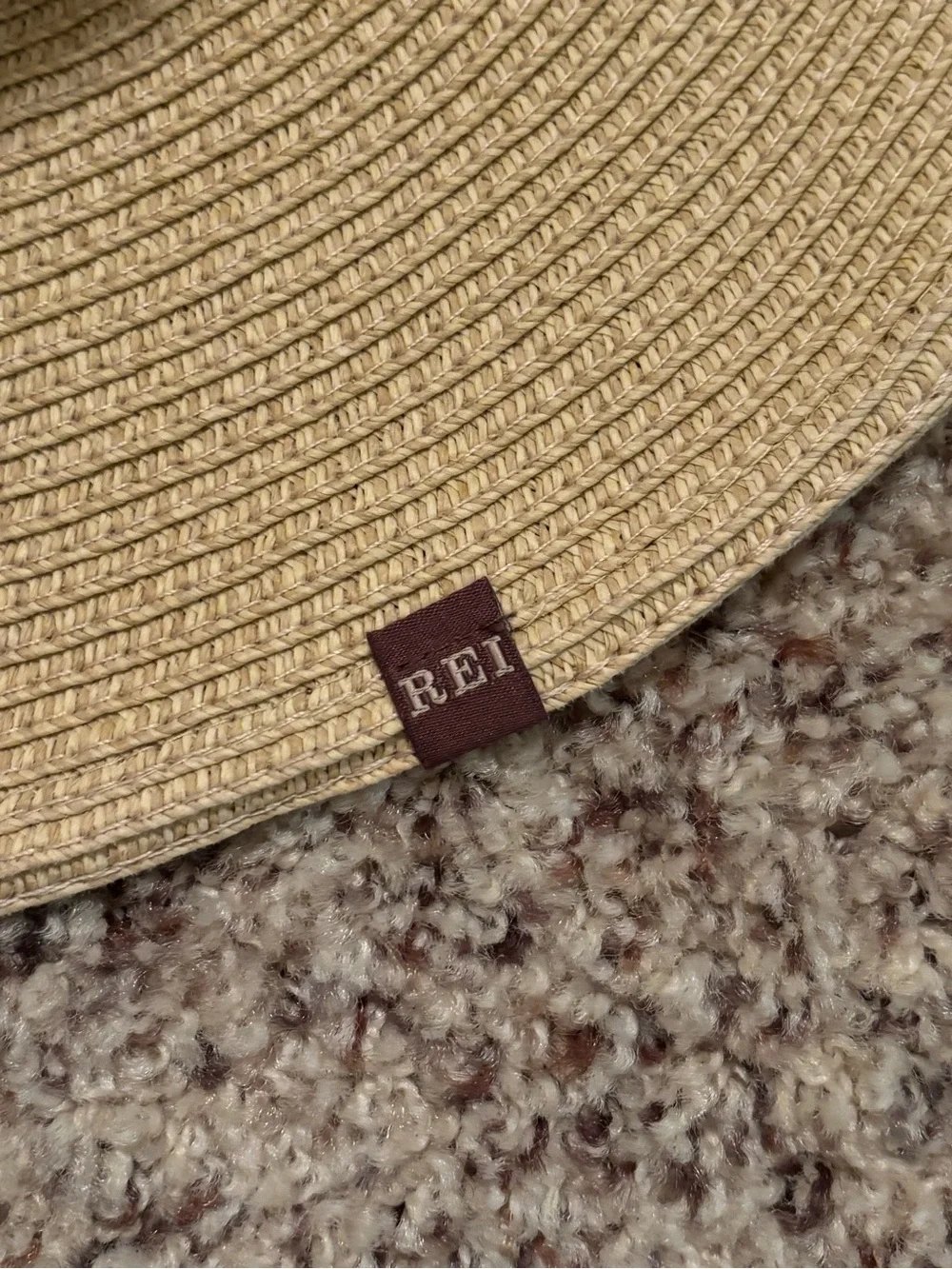 REI- Wide Brim Straw Sun Hat - Tan